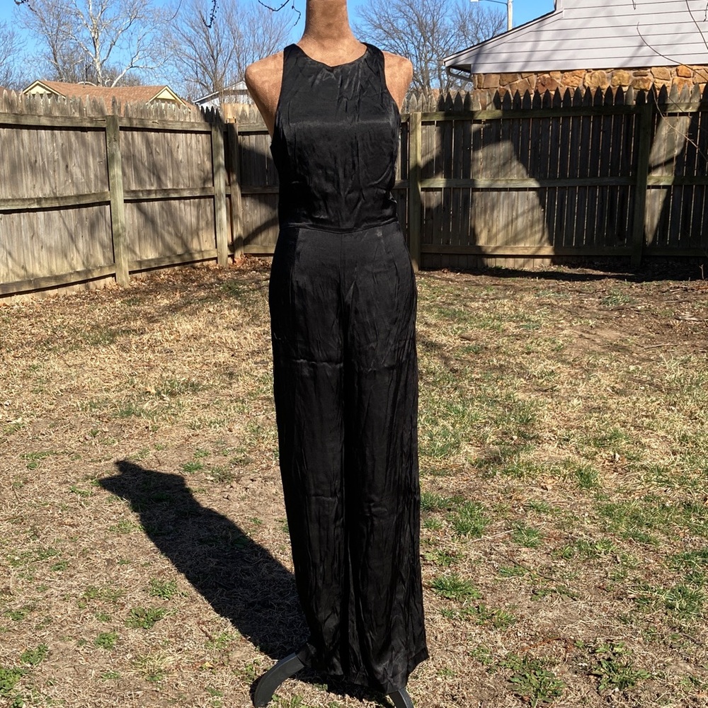 Line & Dot Black Jumpsuit